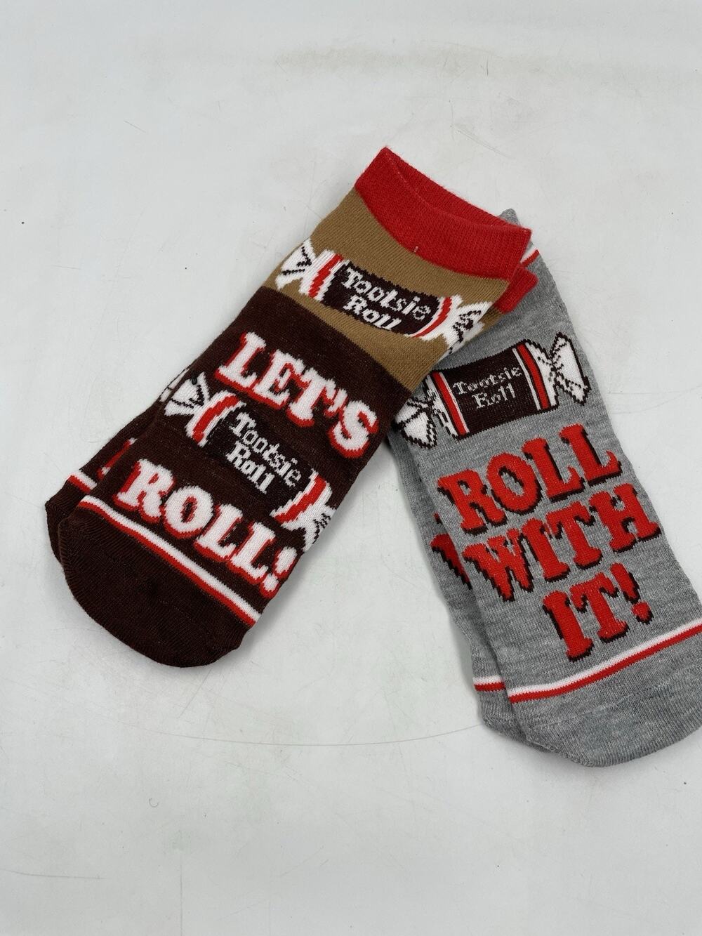 NEW TOOTSIE ROLL CREW SOCKS Mens 8-12 Womens 9-14